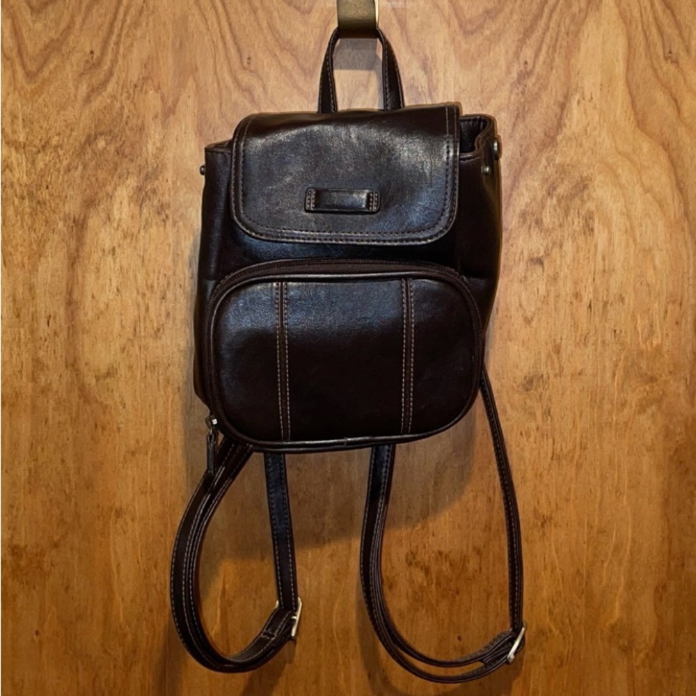Ta Tong Mini Vintage Leather Backpack